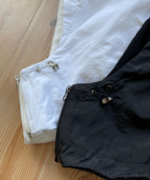 wee9s（ウィークス）の「buddy nylon hoodie / バディナイロンフーディーバラクラバ（ニットキャップ/ビーニー・レディース・ホワイト/ブラック・FREE）」の13枚目の写真