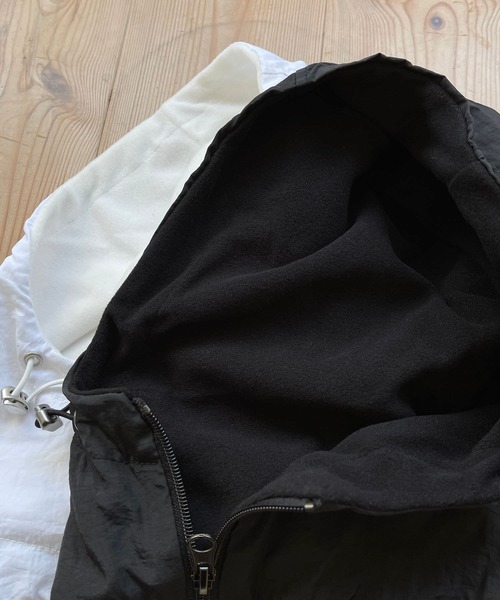 wee9s（ウィークス）の「buddy nylon hoodie / バディナイロンフーディーバラクラバ（ニットキャップ/ビーニー・レディース・ホワイト/ブラック・FREE）」の14枚目の写真