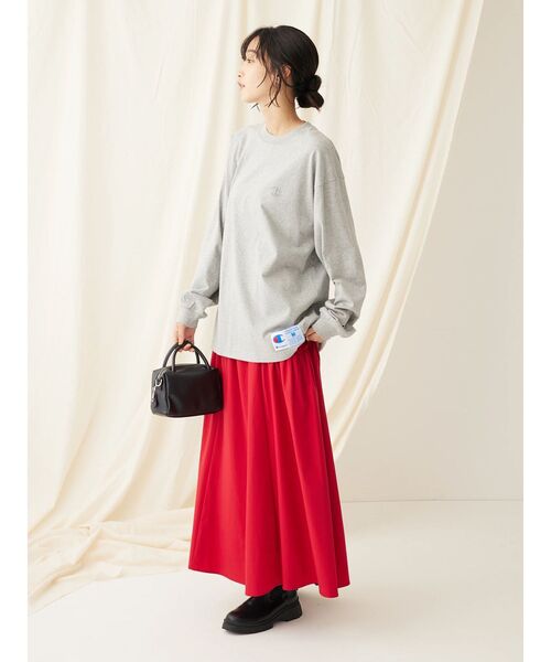 CRAFT STANDARD BOUTIQUE(クラフトスタンダードブティック)の「サイドフリルギャザースカート(スカート・レディース・ブラック/カーキ/レッド・FREE)」の15枚目の写真
