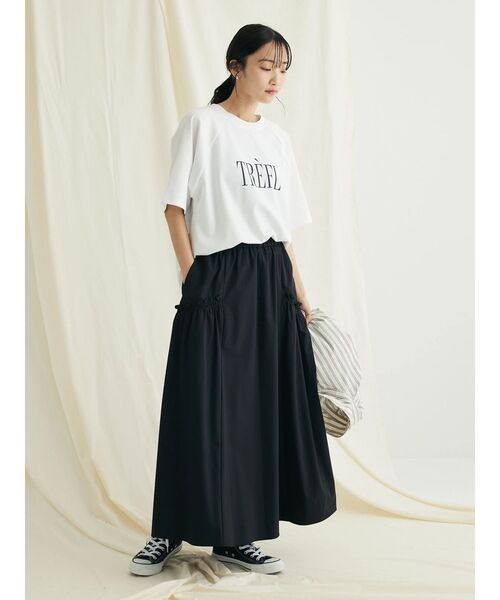 CRAFT STANDARD BOUTIQUE(クラフトスタンダードブティック)の「サイドフリルギャザースカート(スカート・レディース・ブラック/カーキ/レッド・FREE)」の21枚目の写真
