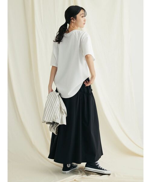 CRAFT STANDARD BOUTIQUE(クラフトスタンダードブティック)の「サイドフリルギャザースカート(スカート・レディース・ブラック/カーキ/レッド・FREE)」の22枚目の写真