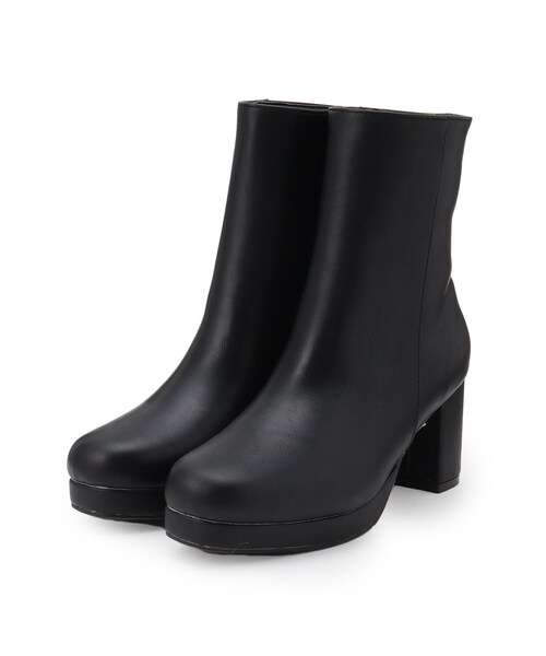 SHOO・LA・RUE（シューラルー）の「◆ストーム付きショートブーツ（ブーツ・レディース・ナチュラル/キャメル/ブラック・35/45）」の5枚目の写真