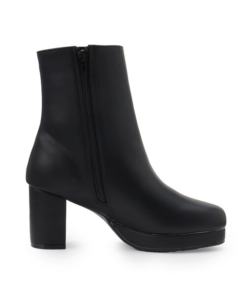 SHOO・LA・RUE（シューラルー）の「◆ストーム付きショートブーツ（ブーツ・レディース・ナチュラル/キャメル/ブラック・35/45）」の7枚目の写真