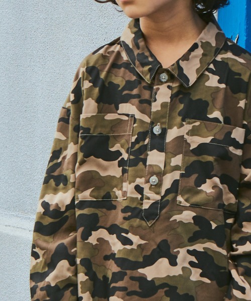 PAIRMANON STREET（ペアマノンストリート）の「【PAIRMANON STREET】アノラック シャツ 長袖 胸ポケット（シャツ/ブラウス・キッズ・ブルー/その他/ブラック/レッド系その他・100/120/130/90/150/140/110）」の11枚目の写真