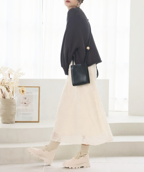 VIVIAN(ヴィヴィアン)の「厚底レースアップニットブーツ ZOZOTOWN+オフィシャルサイト限定商品(ブーツ・レディース・アイボリー/ブラック・M/L/LL/S)」の9枚目の写真