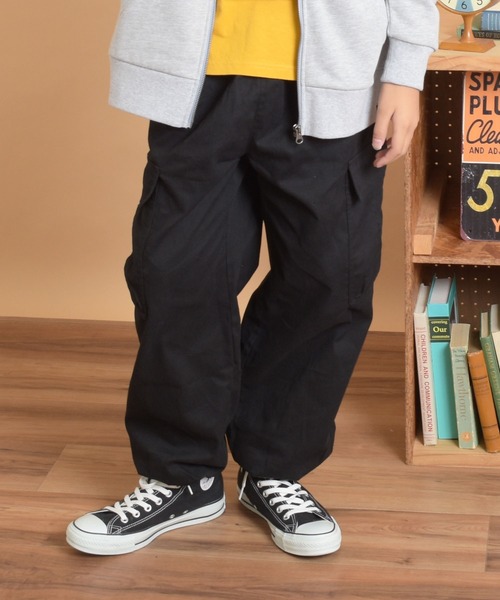 GLAZOS（グラソス）の「コットンツイル・カーゴパンツ（その他パンツ・キッズ・ブラック/カーキ/ベージュ・140cm/160cm/170cm/150cm）」の2枚目の写真
