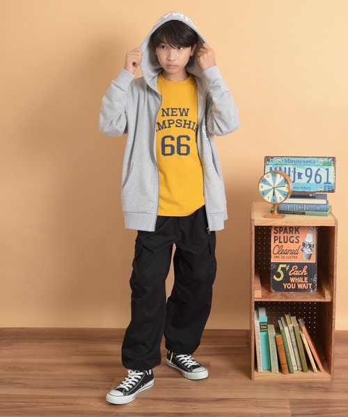 GLAZOS（グラソス）の「コットンツイル・カーゴパンツ（その他パンツ・キッズ・ブラック/カーキ/ベージュ・140cm/160cm/170cm/150cm）」の9枚目の写真