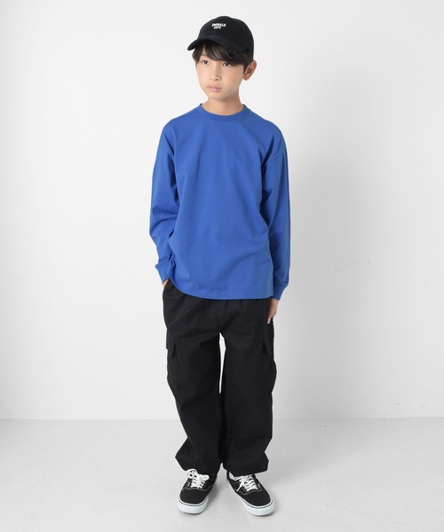 GLAZOS（グラソス）の「コットンツイル・カーゴパンツ（その他パンツ・キッズ・ブラック/カーキ/ベージュ・140cm/160cm/170cm/150cm）」の12枚目の写真