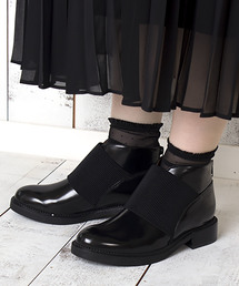 ジッパー付きフロントゴアブーツ