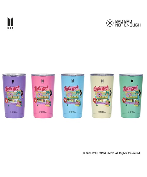 BTS タンブラー　パープル　魔法瓶 アントレックス BTS×BBNE 公式グッズ ステンレス タンブラー