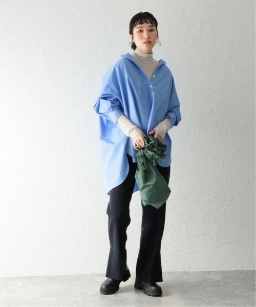 JOURNAL STANDARD（ジャーナルスタンダード）の「《追加》シアーネットハイネックプルオーバー（Tシャツ/カットソー・レディース・ライトグレー/ブラウン系その他/アイボリー/ブルー・FREE）」の5枚目の写真