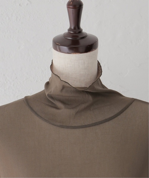 JOURNAL STANDARD（ジャーナルスタンダード）の「《追加》シアーネットハイネックプルオーバー（Tシャツ/カットソー・レディース・ライトグレー/ブラウン系その他/アイボリー/ブルー・FREE）」の22枚目の写真