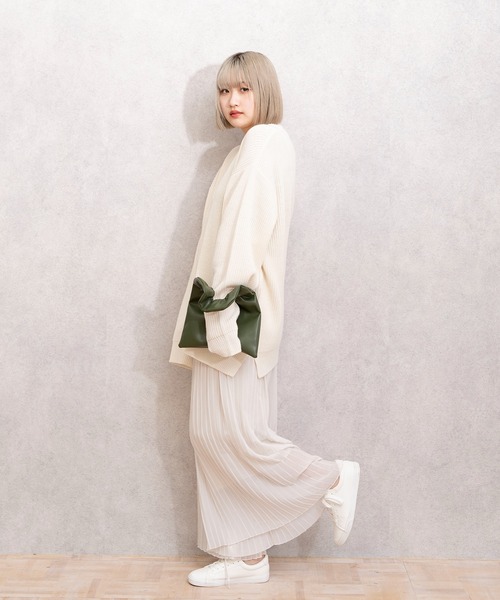 HELOYSE（エロイーズ）の「【HELOYSE/エロイーズ】 トースト PUレザー SM（ハンドバッグ・レディース・シルバー/シルバー系その他/カーキ/ベージュ/ブラック/ボルドー・FREE）」の19枚目の写真