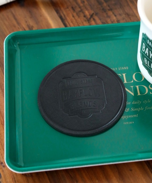 BAYFLOW（ベイフロー）の「[本革仕様][BAYFLOW BLENDS]レザーコースター（キッチンツール・レディース・ブラウン/ブラック・0）」の2枚目の写真