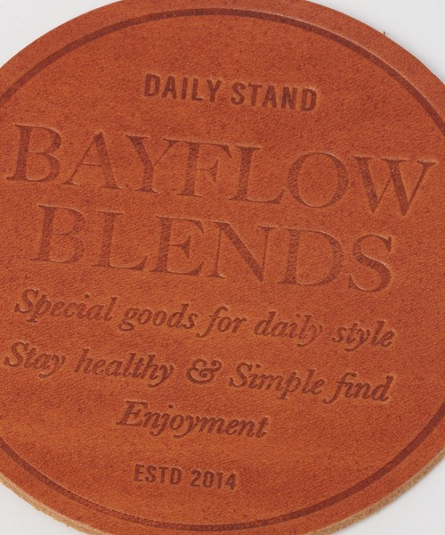 BAYFLOW（ベイフロー）の「[本革仕様][BAYFLOW BLENDS]レザーコースター（キッチンツール・レディース・ブラウン/ブラック・0）」の7枚目の写真