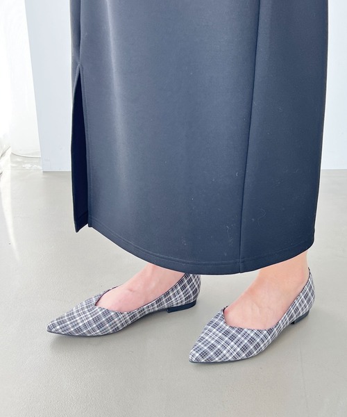 GeeRA(ジーラ)の「リボン2WAYパンプス(パンプス・レディース・ベージュ/ブラック/チェック・MEDIUM/SMALL/LARGE)」の6枚目の写真