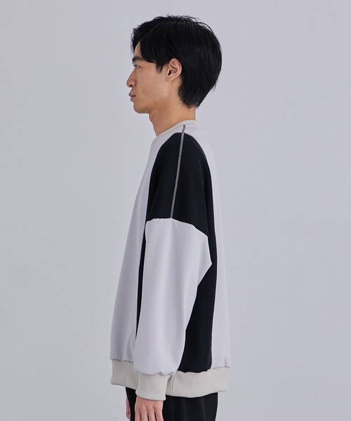 【未使用】 UNITED TOKYO 配色 レイヤー コンビ リブ カットソー UNITED TOKYO（ユナイテッドトウキョウ）の「レイヤーコンビ