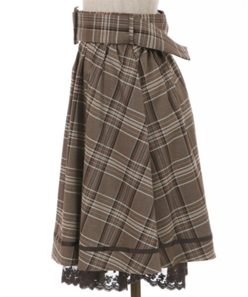 axes femme（アクシーズファム）の「ベルト付クラシカルスカート（スカート・レディース・ワイン/ブラウン/ブラック・FREE）」の20枚目の写真