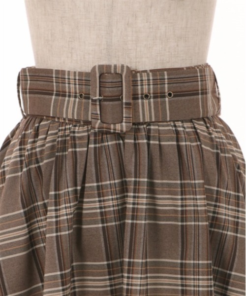 axes femme（アクシーズファム）の「ベルト付クラシカルスカート（スカート・レディース・ワイン/ブラウン/ブラック・FREE）」の16枚目の写真
