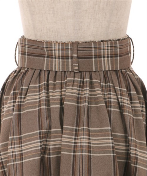 axes femme（アクシーズファム）の「ベルト付クラシカルスカート（スカート・レディース・ワイン/ブラウン/ブラック・FREE）」の15枚目の写真
