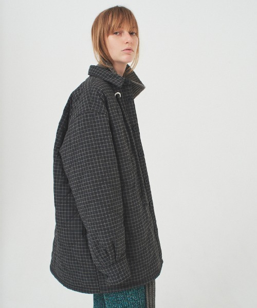 soduk(スドーク)の「padded jacket(ダウンジャケット/コート・レディース・グレー/ブラック・ONE SIZE)」の11枚目の写真