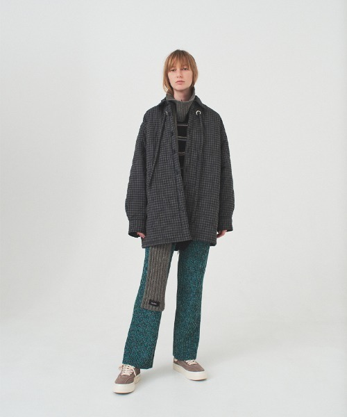 soduk(スドーク)の「padded jacket(ダウンジャケット/コート・レディース・グレー/ブラック・ONE SIZE)」の13枚目の写真
