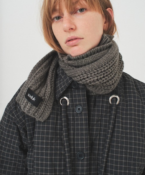 soduk(スドーク)の「padded jacket(ダウンジャケット/コート・レディース・グレー/ブラック・ONE SIZE)」の17枚目の写真