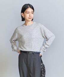 BEAUTY&YOUTH UNITED ARROWS | ウールカシミヤ天竺 クルーネック ニット プルオーバー -ウォッシャブル-(ニット/セーター)