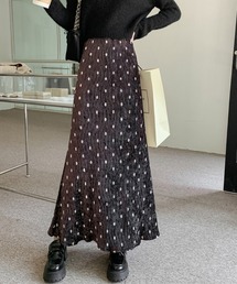 Doux Belle | ドット柄リブロングスカート(スカート)