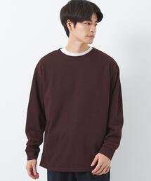 green label relaxing | メランジ ダブルフェイス ノーカラー カットソー(Tシャツ/カットソー)