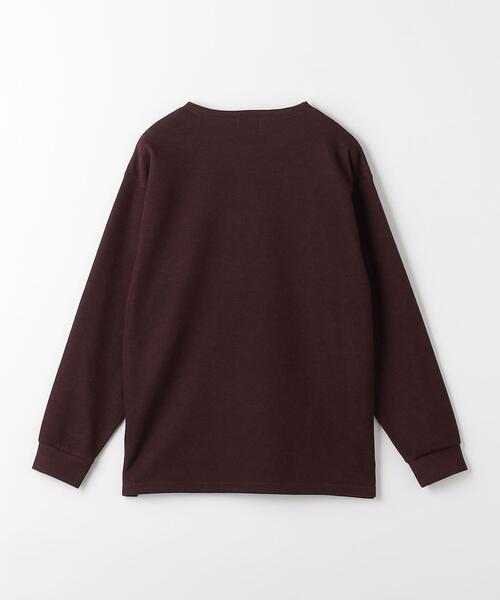 green label relaxing(グリーンレーベルリラクシング)の「メランジ ダブルフェイス ノーカラー カットソー(Tシャツ/カットソー・メンズ・ダークグレー/ワインレッド/ライトブルー/ライトグレー・XL/M/S/L)」の12枚目の写真