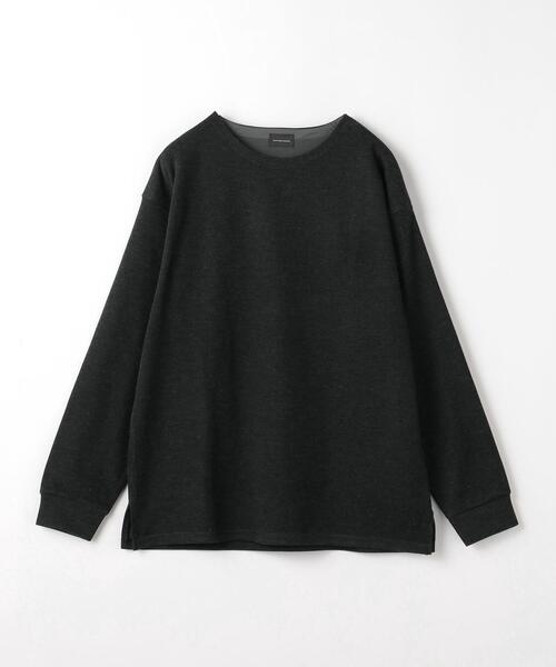 green label relaxing(グリーンレーベルリラクシング)の「メランジ ダブルフェイス ノーカラー カットソー(Tシャツ/カットソー・メンズ・ダークグレー/ワインレッド/ライトブルー/ライトグレー・XL/M/S/L)」の22枚目の写真