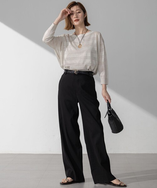 23区(ニジュウサンク)の「メッシュ ナローベルト(ベルト・レディース・ホワイト系/ブラウン系/ブラック系/ダークブラウン系・32/38/44)」の12枚目の写真