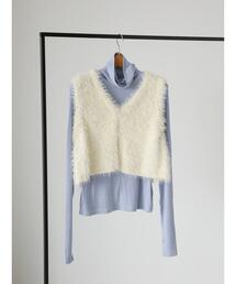 Te chichi | 【吸水発熱】指抜きリブタートルインナー(Tシャツ/カットソー)