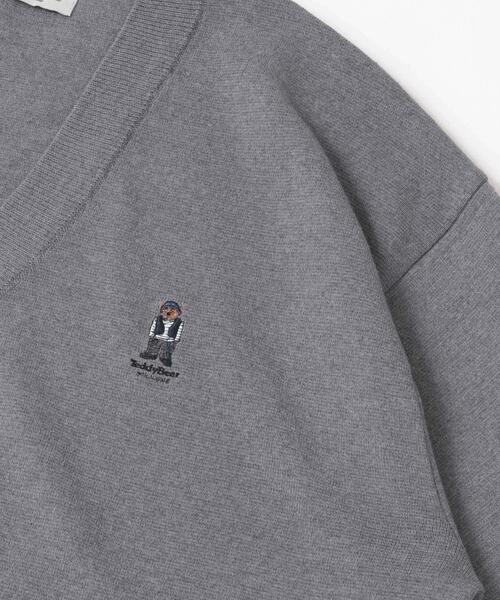 TeddyBear SPORTS BRAND（テディベアスポーツブランド）の「TEDDY BEAR ミラノリブニットカーデ（カーディガン/ボレロ・メンズ・マスタード/グレー/ブラック・LARGE/MEDIUM）」の5枚目の写真