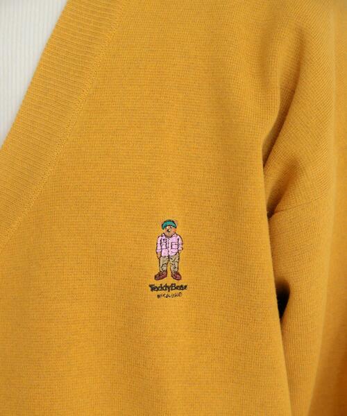 TeddyBear SPORTS BRAND（テディベアスポーツブランド）の「TEDDY BEAR ミラノリブニットカーデ（カーディガン/ボレロ・メンズ・マスタード/グレー/ブラック・LARGE/MEDIUM）」の10枚目の写真