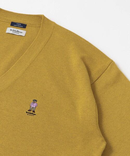 TeddyBear SPORTS BRAND（テディベアスポーツブランド）の「TEDDY BEAR ミラノリブニットカーデ（カーディガン/ボレロ・メンズ・マスタード/グレー/ブラック・LARGE/MEDIUM）」の13枚目の写真