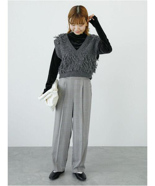 Lugnoncure（ルノンキュール）の「【BRING Material】パンツ(セットアップ可)（その他パンツ・レディース・オフホワイト/ベージュ/グレー・F）」の6枚目の写真