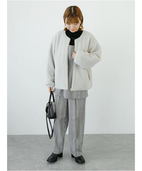 Lugnoncure（ルノンキュール）の「【BRING Material】パンツ(セットアップ可)（その他パンツ・レディース・オフホワイト/ベージュ/グレー・F）」の7枚目の写真