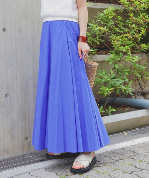 Ray BEAMS（レイビームス）の「Ray BEAMS / コットン ロング フレアスカート（スカート・レディース・ブラック/ブルー/イエロー・0/1）」の19枚目の写真