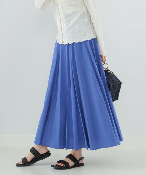 Ray BEAMS（レイビームス）の「Ray BEAMS / コットン ロング フレアスカート（スカート・レディース・ブラック/ブルー/イエロー・0/1）」の22枚目の写真