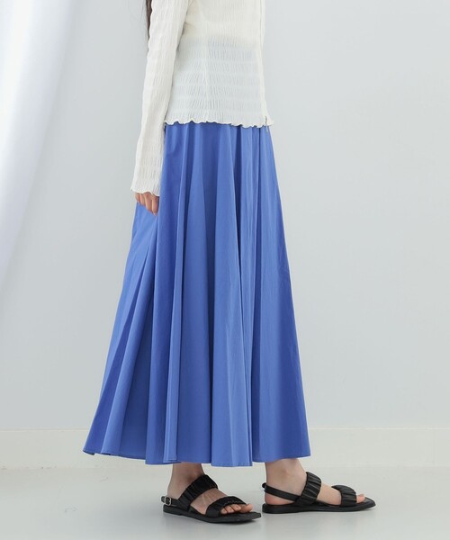 Ray BEAMS（レイビームス）の「Ray BEAMS / コットン ロング フレアスカート（スカート・レディース・ブラック/ブルー/イエロー・0/1）」の12枚目の写真