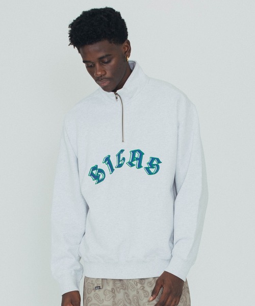 SILAS（サイラス）の「HALF ZIP SWEATSHIRT（スウェット・メンズ・アッシュ/ネイビー/ブラック・M/L/XL）」の17枚目の写真