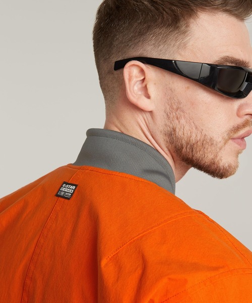 G-STAR（ジースター）の「G-A1 BOMBER JACKET/MA1タイプヘビーナイロンボンバーブルゾン（MA-1・メンズ・オレンジ系その他・SMALL/MEDIUM/LARGE/XX-LARGE/X-SMALL/X-LARGE）」の4枚目の写真