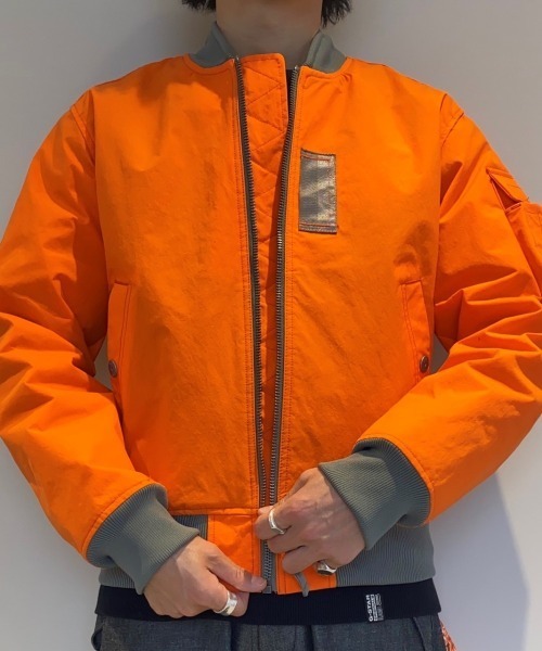 G-A1 BOMBER JACKET/MA1タイプヘビーナイロンボンバーブルゾン（MA-1