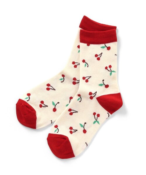 BREEZE(ブリーズ)の「GIRLS総柄いろいろソックス(ソックス/靴下・キッズ・ブルー/ピンク/アイボリー・15 /18/21)」の4枚目の写真