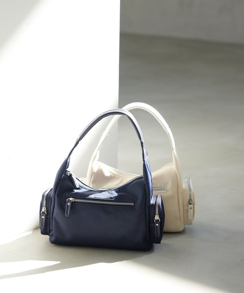VIS（ビス）の「マシュマロハンドルワンショルダーバッグ（ハンドバッグ・レディース・キナリ/カーキ/ネイビー/オレンジ・FREE）」の3枚目の写真