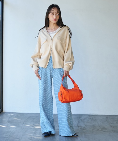 VIS（ビス）の「マシュマロハンドルワンショルダーバッグ（ハンドバッグ・レディース・キナリ/カーキ/ネイビー/オレンジ・FREE）」の21枚目の写真