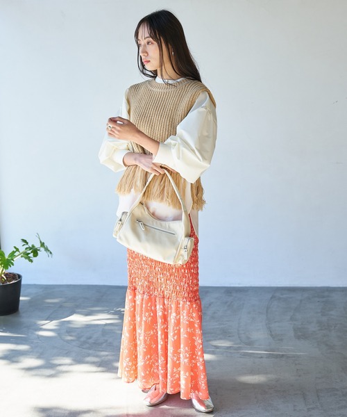 VIS（ビス）の「マシュマロハンドルワンショルダーバッグ（ハンドバッグ・レディース・キナリ/カーキ/ネイビー/オレンジ・FREE）」の15枚目の写真