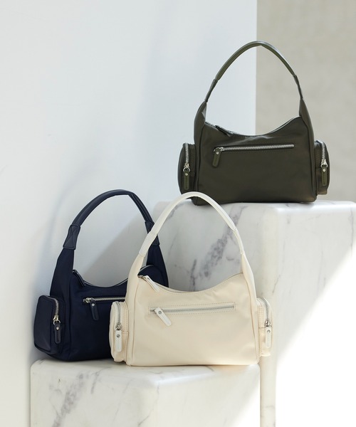 VIS（ビス）の「マシュマロハンドルワンショルダーバッグ（ハンドバッグ・レディース・キナリ/カーキ/ネイビー/オレンジ・FREE）」の5枚目の写真